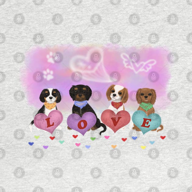 Cavalier King Charles Spaniels Puppy Love by Cavalier Gifts